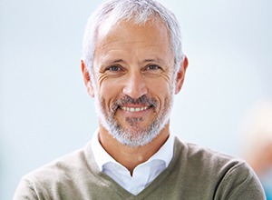 Older man with healthy smile